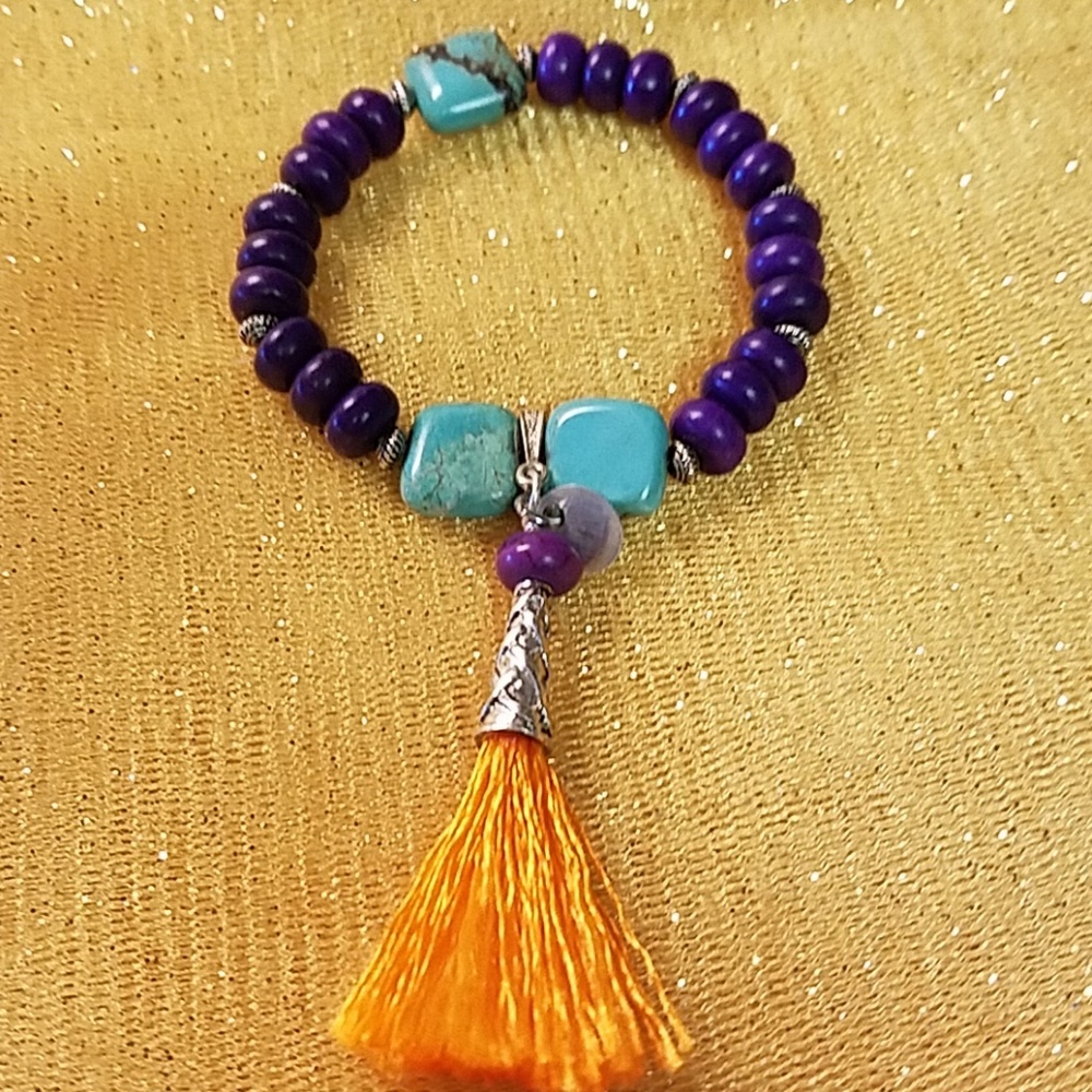Elastic Gemstone Bracelet